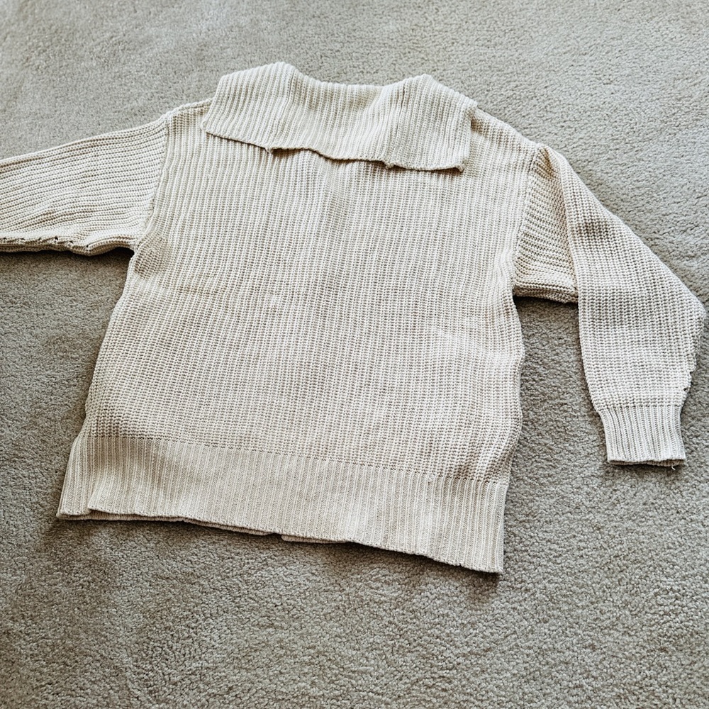Oversized Button Front Knit Sweater - Picture 9 of 9